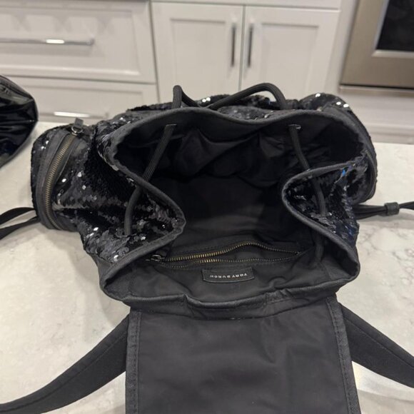 Tory Burch Scout Sequin Backpack Black main image 4